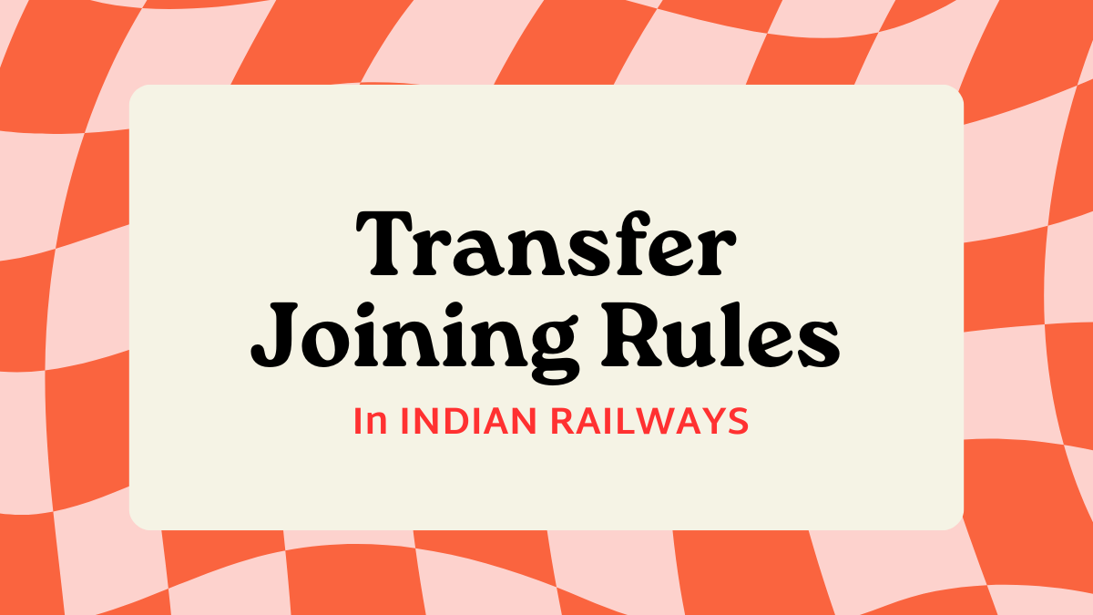Transfer Joining Rule In Railway